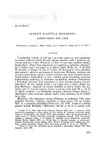 Zakon Kaštela Mošćenic : prijepisi njegovi, tekst i jezik / A. Šepić