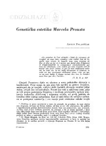 Genetička estetika Marcela Prousta / A. Polanšćak