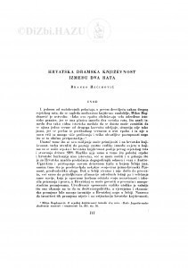 Hrvatska dramska književnost između dva rata / B. Hećimović