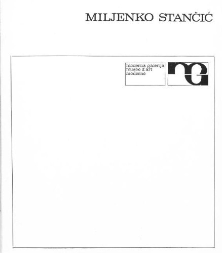 Miljenko Stančić: Slike, crteži : 1951-1970
