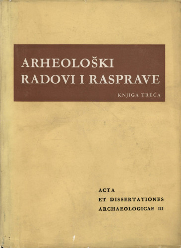 Knj. 3(1963) / Editionem curavit Grga Novak
