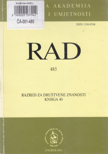 Knj. 40(2002)=knj. 485 / glavni i odgovorni urednik Eugen Pusić