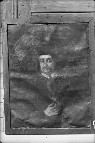 Župni dvor (Vinagora) : Portret Adama Benedikta Ratkaja, 1713.
