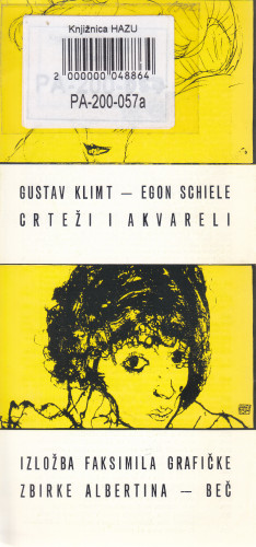 Gustav Klimt - Egon Schiele : crteži i akvareli : izložba faksimila grafičke zbirke Albertina - Beč, Kabinet grafike JAZU, Zagreb, 23. listopada - 12. studenoga [1972.]