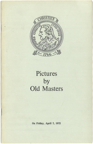 Pictures by old masters : from various sources : auction ... on Friday, April 7, 1972 / Christie, Manson & Woods