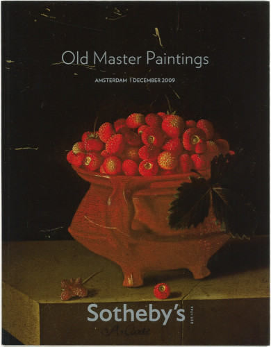 Old master paintings : auction in Amsterdam, Tuesday 1 December 2009 / Sotheby Mak van Waay B.V.