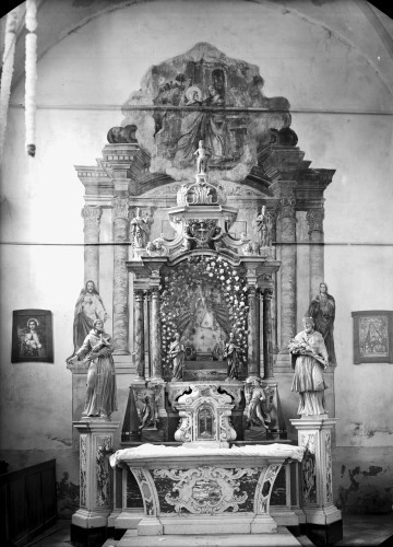 Crkva Pohoda Blažene Djevice Marije (Marija Gorica) : glavni oltar, 1757.