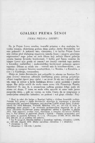 Gjalski prema Šenoi : (tema Prijana Lovre) / I. Frangeš