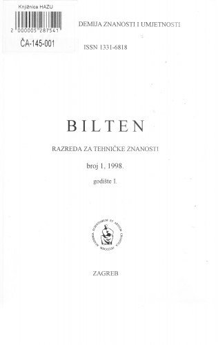 Bilten Razreda za tehničke znanosti