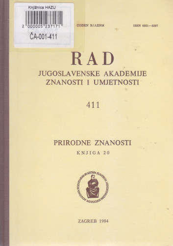 Knj. 20(1984)=knj. 411 / [urednik Mirko Malez]