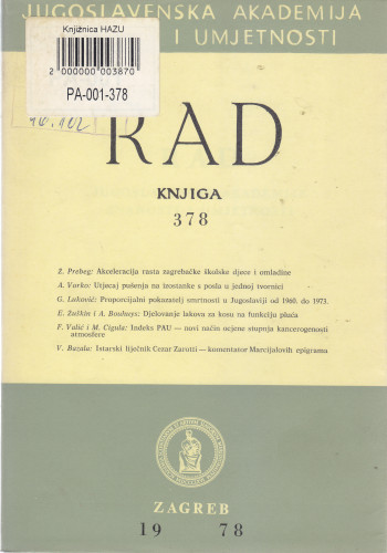 Knj. 15(1978)=knj. 378 / urednik Nenad Grčević