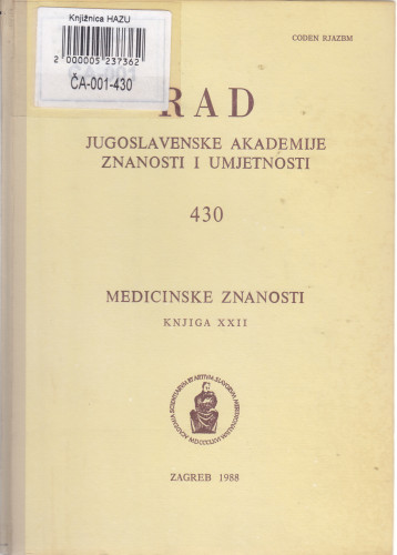 Knj. 22(1988)=knj. 430 / urednik Nenad Grčević