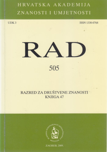 Knj. 47(2009)=knj. 505 / glavni i odgovorni urednik Eugen Pusić