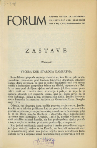 Zastave : (nastavak) / M. Krleža