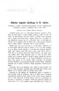 Bilješke kaptola riječkoga iz 16. vijeka / Rudolf Strohal