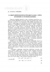 O cirkularnim racionalnim krivuljama 4. reda, izvedenim iz izvjesnih konoida / R. Cesarec