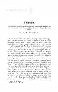 O Maruliću / M. Šrepel