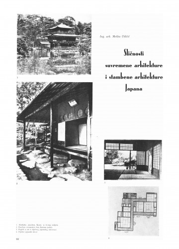 Sličnosti suvremene arhitekture i stambene arhitekture Japana / Melita Viličić