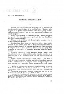 Isejska i rimska Salona / G. Novak