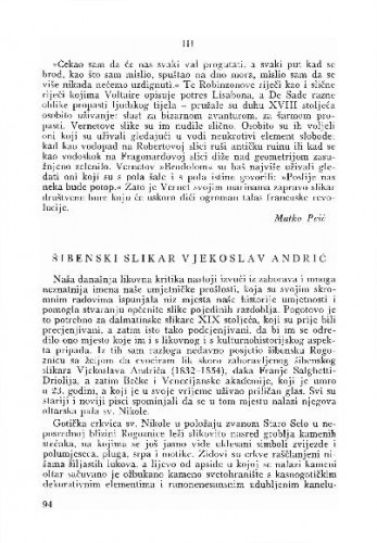 Šibenski slikar Vjekoslav Andrić / Kruno Prijatelj