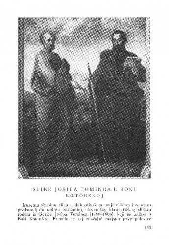 Slike Josipa Tominca u Boki Kotorskoj / Kruno Prijatelj