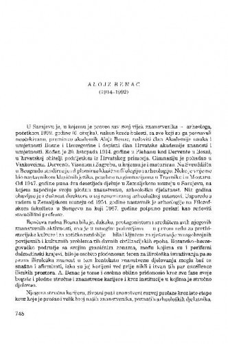 Alojz Benac (1914-1992) / Duje Rendić-Miočević