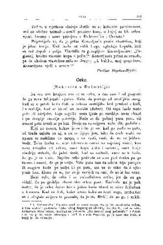 Orko : (Bukovica u Dalmaciji.) / V. Ardalić