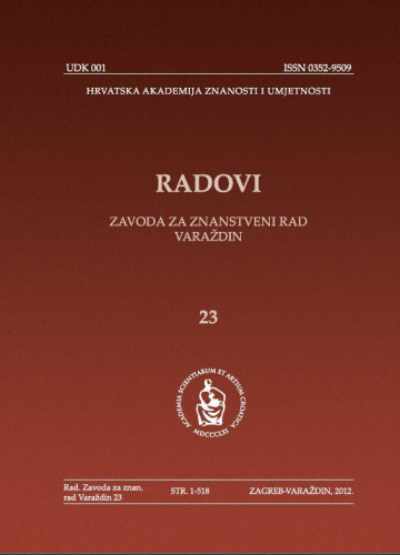 Knj. 23(2012) / glavni i odgovorni urednik Stjepan Damjanović