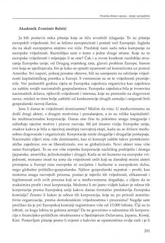 Rasprava : 1. dan / Zvonimir Baletić, Zvonko Posavec, Ivan Koprić, Gordana Marčetić, Vedran Đulabić, Anamarija Musa