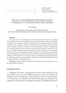 Molecular markers for personalised approach to patients with melanoma / Ivan Šamija