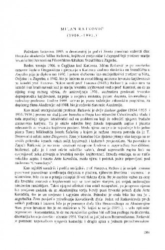 Milan Ratković (1906.-1995.) / Franjo Švelec