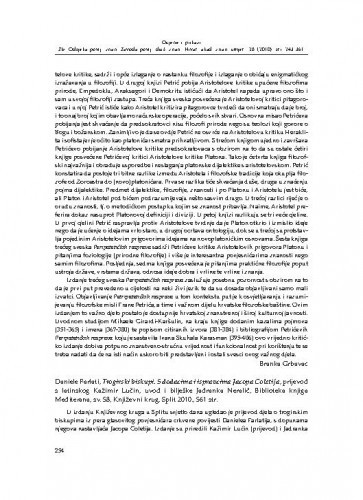 Daniele Farlati, Trogirski biskupi. S dodacima i ispravcima Jacopa Coletija, prijevod s latinskog Kazimir Lučin, uvod i bilješke Jadranka Neralić, Biblioteka knjiga Mediterana, sv. 58, Književni krug, Split 2010. : [prikaz] / Suzana Miljan