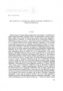 Kvantna teorija metalnih vodiča i poluvodiča / I. Supek