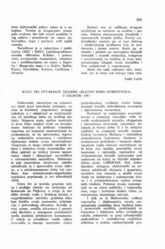 Riječ pri otvaranju izložbe 