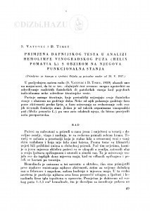 Primjena dafnijskog testa u analizi hemolimfe vinogradskog puža (Helix pomatia L.) s obzirom na njegova funkcionalna stanja / S. Vatovec i D. Timet