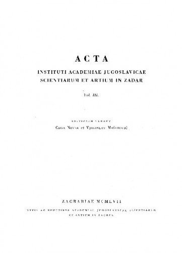 Sv. 3(1957) / uredili Grga Novak i Vjekoslav Maštrović