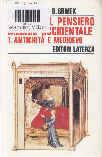 Vol. 1. : Antichita e Medioevo / J. Agrimi...[et al.]