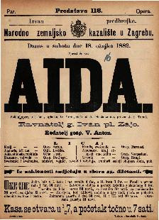 Aida : velika opera u 4 čina / uglasbio G. Verdi