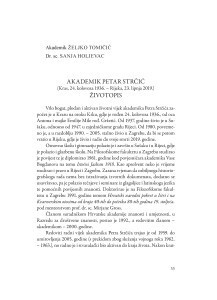 Akademik Petar Strčić (Kras, 24. kolovoza 1936. – Rijeka, 23. lipnja 2019.) : životopis / Željko Tomičić, Sanja Holjevac