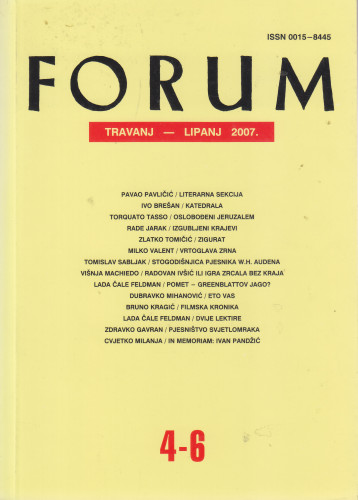 God. 46(2007), knj. 78[79!], br. 4-6 (travanj-lipanj) / glavni i odgovorni urednik Nikola Batušić