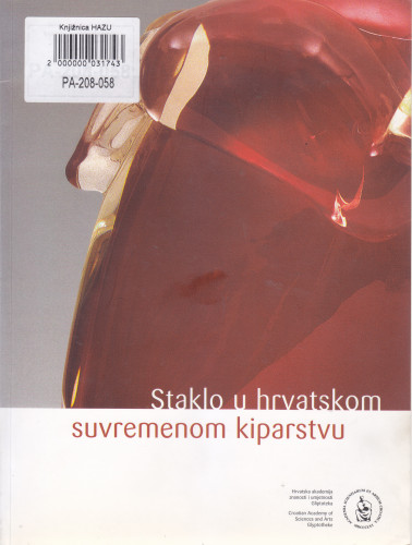 Staklo u hrvatskom suvremenom kiparstvu, Gliptoteka HAZU, travanj 2004. ; [autorica koncepcije izložbe, odabira, teksta, dokumentacije Vesna Mažuran Subotić ; prijevod na engleski Graham McMaster ; fotografije Fedor Vučemilović...[et al.] ; urednica Ariana Kralj]