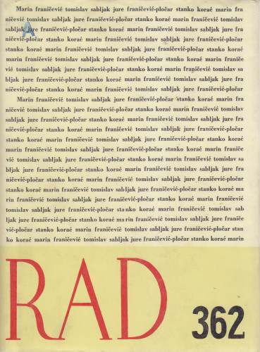 Knj. 14(1972)=knj. 362 / urednik Marijan Matković