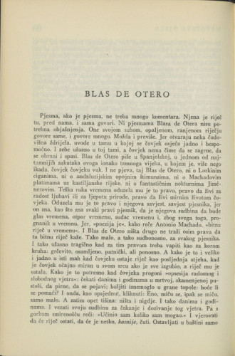 Blas de Otero / N. Milićević