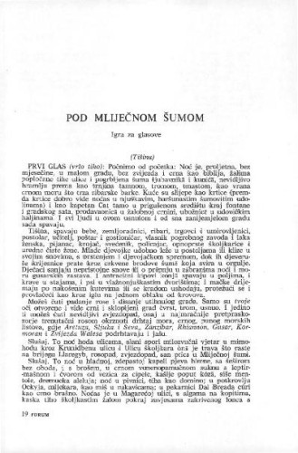 Pod mliječnom šumom / Dylan Thomas ; s engleskog jezika preveo Luko Paljetak