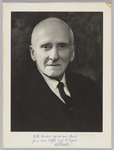 Fotoportret G. B. Dowlinga s vlastoručnom posvetom Franji Kogoju