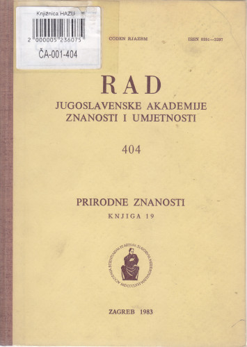 Knj. 19(1983)=knj. 404 / [urednik Mirko Malez]