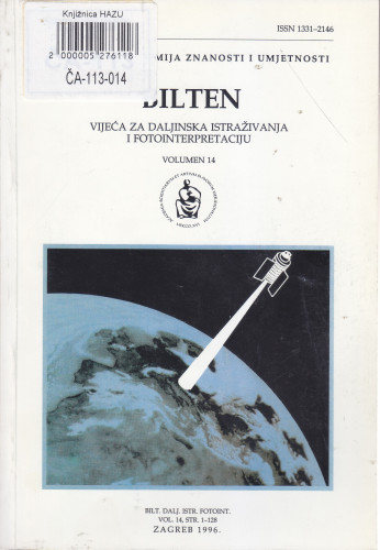 Vol. 14(1996) ; glavni i odgovorni urednik Dragutin Skoko