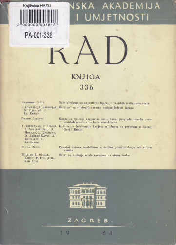 Knj. 9(1964)=knj. 336 / urednik D. Perović