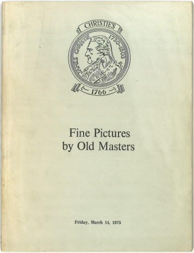 Fine pictures by old masters : the properties of the late Major A. F. Clarke-Jervoise ... and from various sources : auction ... on Friday, March 14, 1975 / Christie, Manson & Woods Ltd.