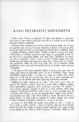 Kako preskočiti djetinjstvo / J. Barković
